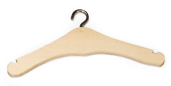 toekomst Vervelen Emigreren Toy Estate. Wooden hangers for doll coat 17cm