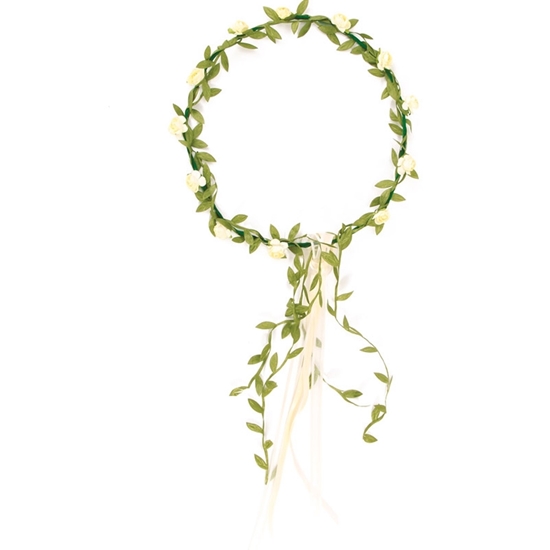 Immagine di White flower crown