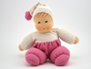 Picture of Little doll white & pink terry 26 cm