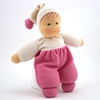 Picture of Little doll white & pink terry 26 cm