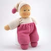 Picture of Little doll white & pink terry 26 cm