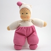 Picture of Little doll white & pink terry 26 cm