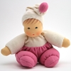 Picture of Little doll white & pink terry 26 cm