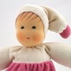 Picture of Little doll white & pink terry 26 cm