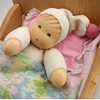 Picture of Little doll white & pink terry 26 cm