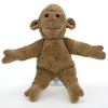 Beige aapje gemaakt van bio katoen, staand met opengespreide  armen.