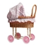 Picture of Wicker doll pram with floral lining