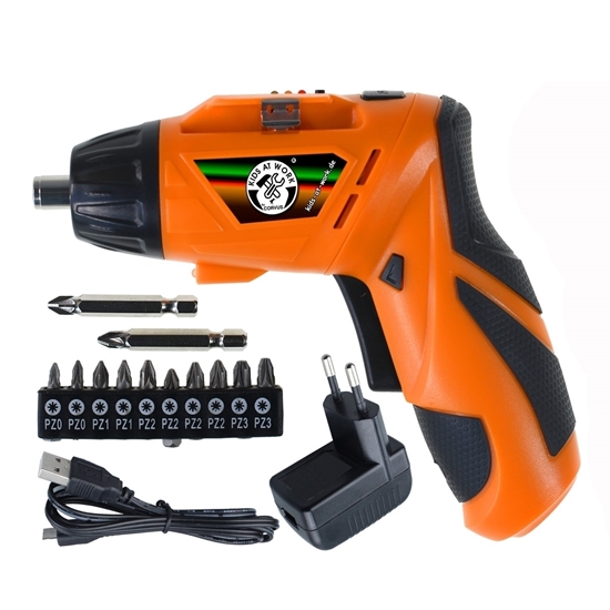 Black + Decker Black & Orange 8V Wireless Drill