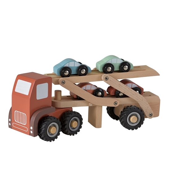 Stapel loyaliteit Converteren Toy Estate. Wooden car transport truck