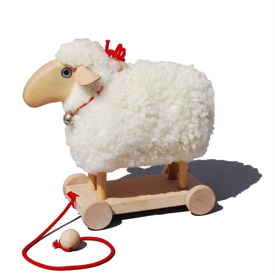 Pull along Lamb/Sheep Toy for the Dolls House