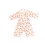 Pyjama de poupée Nanchen en coton bio blanc à pois rouges