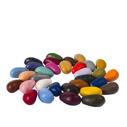 Crayon Rocks krijtjes in 32 verschillende kleuren.