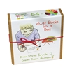 Boite de 64 crayons cailloux en cire de soja en 2 x 32 couleurs différentes;